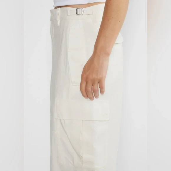 NWT TNA Cargo Pants “New Supply” by Aritzia - GD Light Birch / Off White - Picture 3 of 10